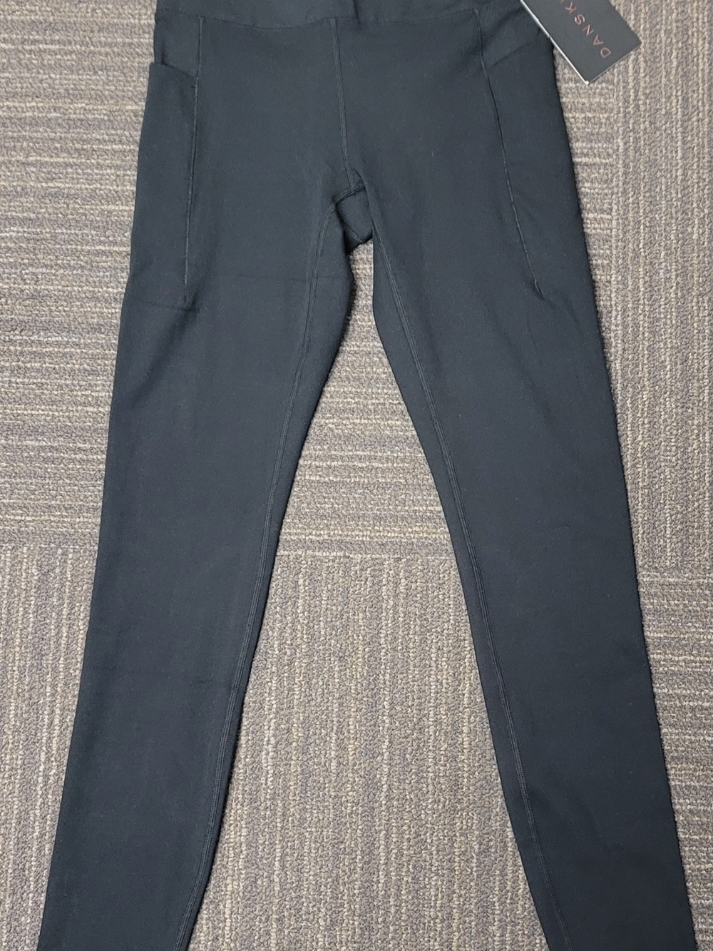 Danskin Black High-Waist Leggings with Side Pockets